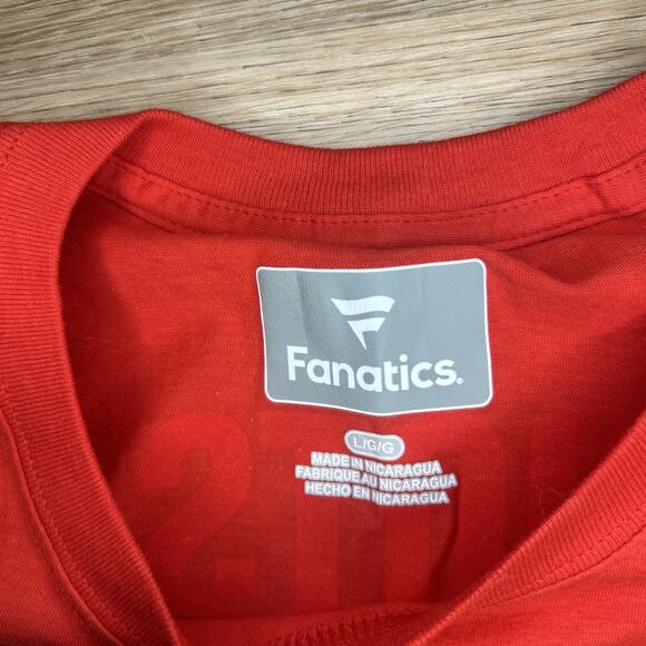 *NEW* Men's L Fanatics Red New England Patriots Repeat Stats T-Shirt Football - Picture 2 of 6